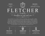 Fletcher personalized family surname in Gray