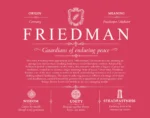 Friedman personalized surname meaning in Red