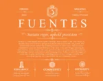 Fuentes personalized family surname in Orange Fuentes personalized family surname in Orange