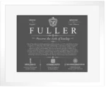 Fuller surname origin and family heritage in Gray with White Matte Frame Fuller surname origin and family heritage in Gray with White Matte Frame