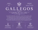 Gallegos surname meaning origin and heritage in Purple