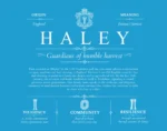 Haley surname heritage and history in Blue Haley surname heritage and history in Blue