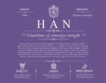 Han family name meaning and history in Purple Han family name meaning and history in Purple