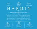 Hardin family name meaning and origin in Blue