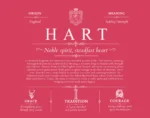 Hart personalized family surname in Red