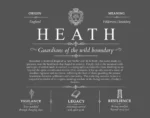 Heath personalized last name meaning in Gray