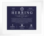 Herring surname meaning history and origin in Navy Blue with White Matte Frame Herring surname meaning history and origin in Navy Blue with White Matte Frame