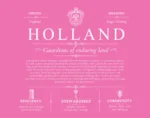 Holland surname meaning and origin in Pink