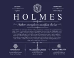 Holmes personalized surname meaning in Navy Blue Holmes personalized surname meaning in Navy Blue