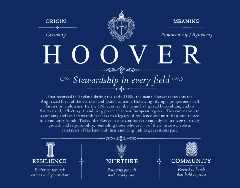 Hoover surname history and heritage in Deep Blue