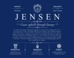 Jensen last name origin and heritage in Deep Blue Jensen last name origin and heritage in Deep Blue