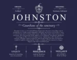 Johnston personalized family surname in Navy Blue Johnston personalized family surname in Navy Blue