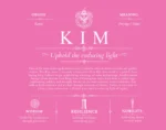 Kim family name heritage in Pink Kim family name heritage in Pink