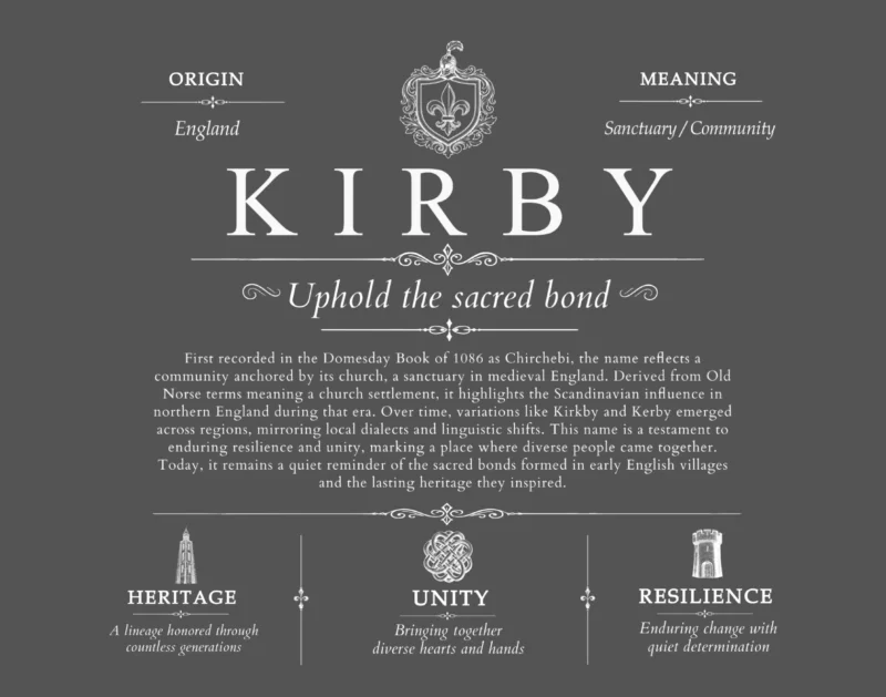 Kirby last name meaning and origin in Gray