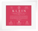 Klein surname meaning origin and heritage in Red with White Matte Frame Klein surname meaning origin and heritage in Red with White Matte Frame
