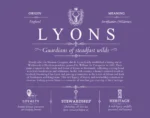 Lyons surname origin and history in Purple