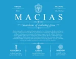 Macias surname history and family heritage in Blue Macias surname history and family heritage in Blue