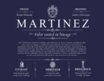 Martinez surname origin and history in Navy Blue