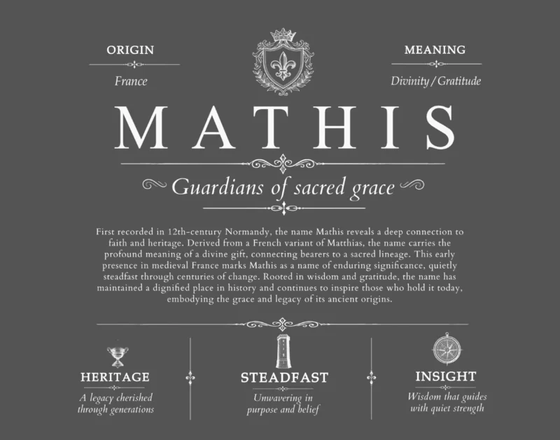 Mathis surname meaning history and origin in Gray