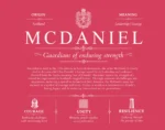 Mcdaniel surname meaning history and origin in Red Mcdaniel surname meaning history and origin in Red