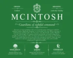 Mcintosh family name history in Dark Green