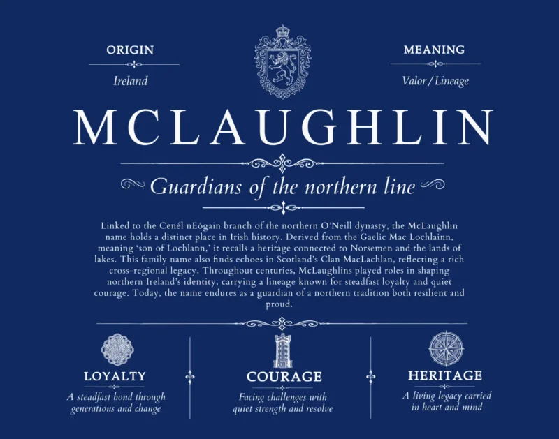 Mclaughlin family name origin and history in Deep Blue