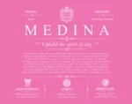 Medina last name meaning and origin in Pink