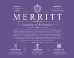 Merritt last name meaning and origin in Purple