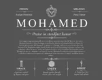 Mohamed last name history and origin in Gray