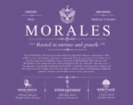 Morales surname meaning and heritage in Purple