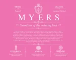 Myers personalized last name meaning in Pink