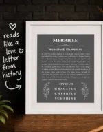 Merrilee_love_letter Merrilee personalized name meaning print