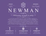 Newman surname origin and history in Purple