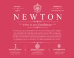 Newton personalized last name meaning in Red