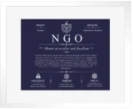 Ngo family name meaning and origin in Navy Blue with White Matte Frame Ngo family name meaning and origin in Navy Blue with White Matte Frame