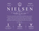 Nielsen surname meaning history and origin in Purple