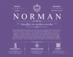 Norman family name history in Purple Norman family name history in Purple