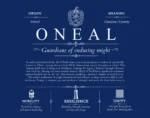 Oneal surname origin and family heritage in Deep Blue