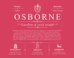 Osborne surname origin and family heritage in Red