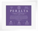 Peralta surname meaning origin and heritage in Purple with White Matte Frame Peralta surname meaning origin and heritage in Purple with White Matte Frame