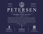 Petersen surname origin and history in Navy Blue Petersen surname origin and history in Navy Blue