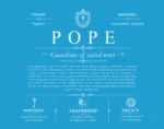 Pope last name meaning and origin in Blue