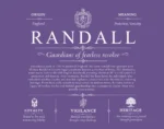 Randall surname meaning and origin in Purple Randall surname meaning and origin in Purple