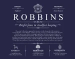 Robbins personalized surname meaning in Navy Blue Robbins personalized surname meaning in Navy Blue