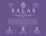 Salas family name meaning and history in Purple