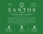 Santos surname meaning and origin in Dark Green Santos surname meaning and origin in Dark Green