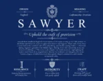 Sawyer surname meaning origin and heritage in Deep Blue
