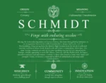 Schmidt family name meaning and history in Dark Green