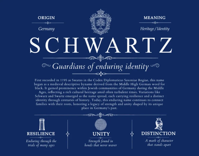 Schwartz family name heritage in Deep Blue
