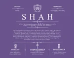 Shah surname origin and family heritage in Purple